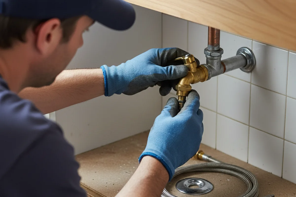 Shutoff valve and fitting work during Emergency Plumbing in Boynton Beach